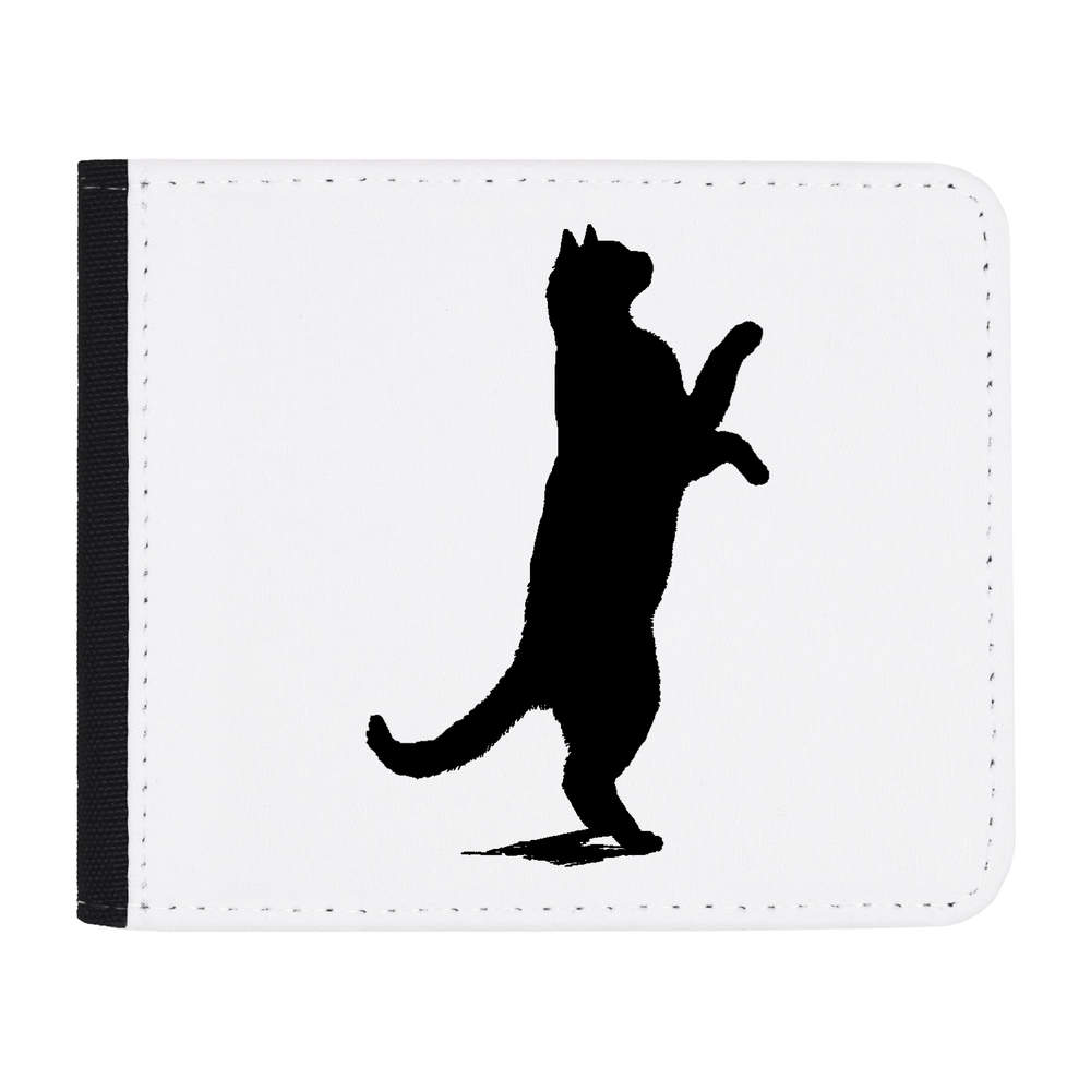'Cat on Hind Legs Silhouette' Wallet (WL00030585)