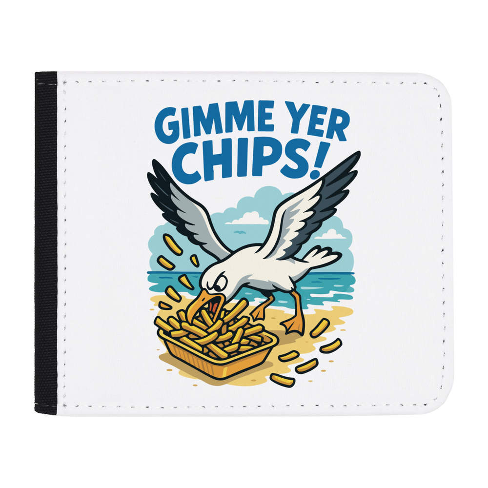 'Gimme Your Chips Seagull' Wallet (WL00030809)