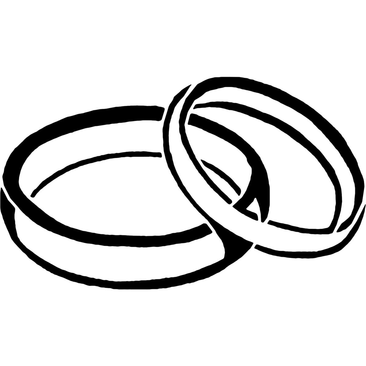 'Wedding Rings' Reusable Stencils – Durable Decorative Templates for Painting and Spraying on Walls, Tiles, Wood, Fabric & Craft Projects (WS000138)