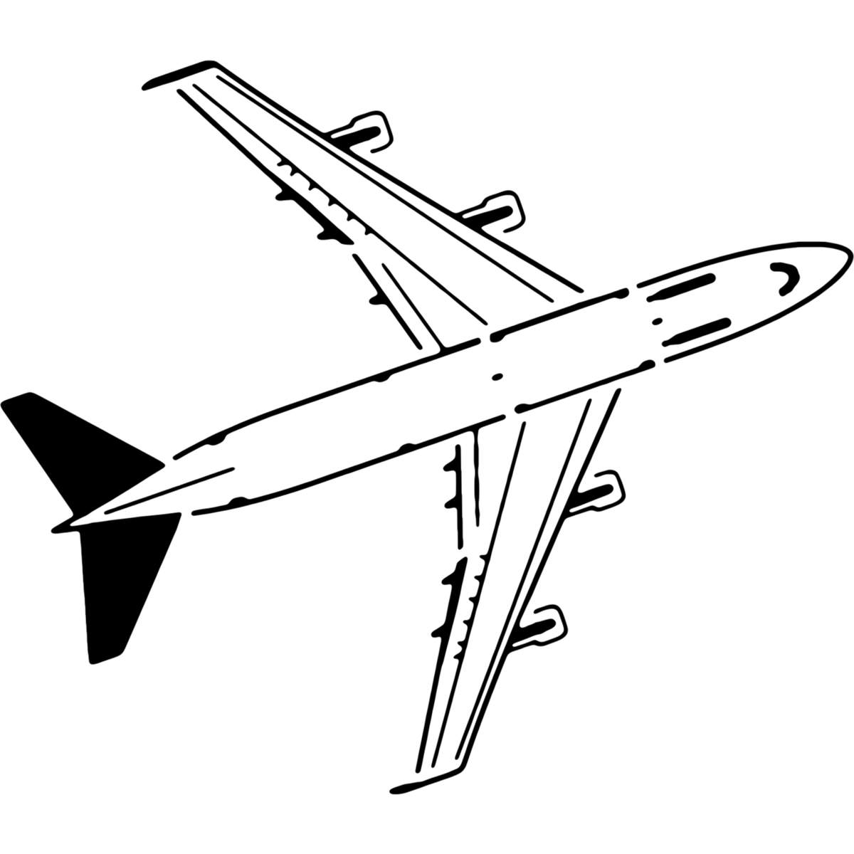 'Jumbo Jet' Reusable Stencils – Durable Decorative Templates for Painting and Spraying on Walls, Tiles, Wood, Fabric & Craft Projects (WS002760)