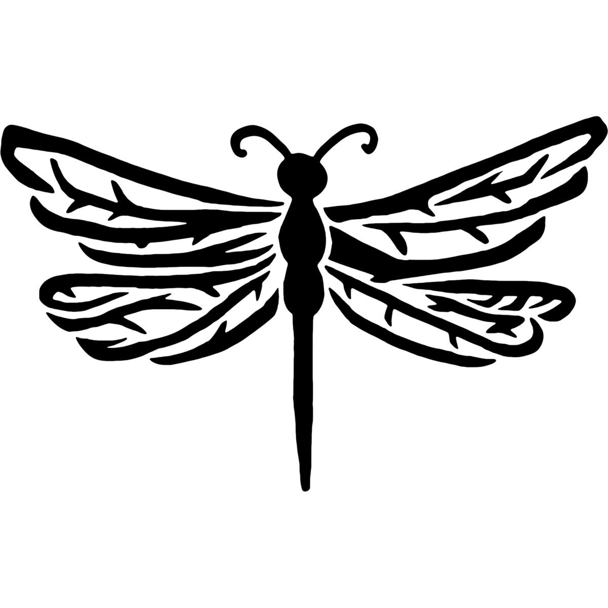 'Dragonfly' Reusable Wall Stencil - Decorative Template for Walls, Tiles, Wood, Fabric and Crafts (WS008822)