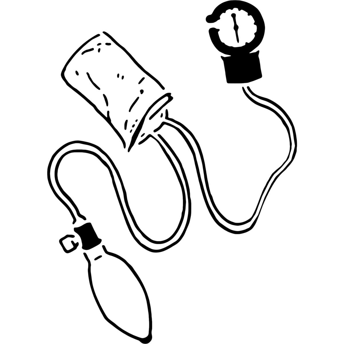 'Blood Pressure Monitor' Reusable Stencils – Durable Decorative Templates for Painting and Spraying on Walls, Tiles, Wood, Fabric & Craft Projects (WS010388)