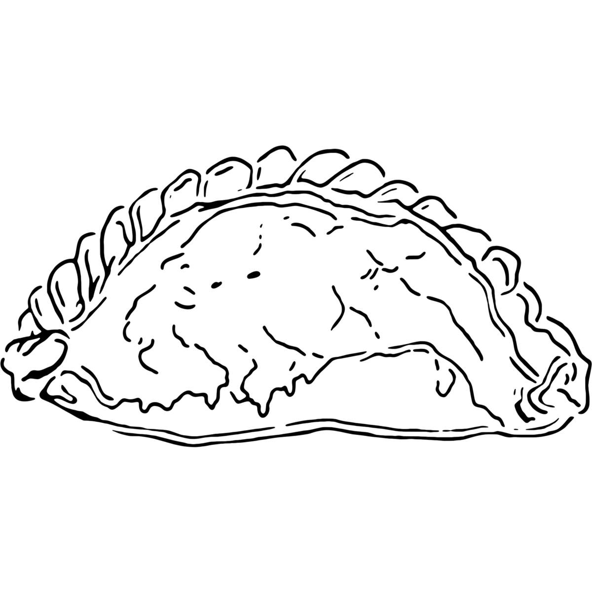 'Cornish Pasty' Reusable Stencils – Durable Decorative Templates for Painting and Spraying on Walls, Tiles, Wood, Fabric & Craft Projects (WS012240)