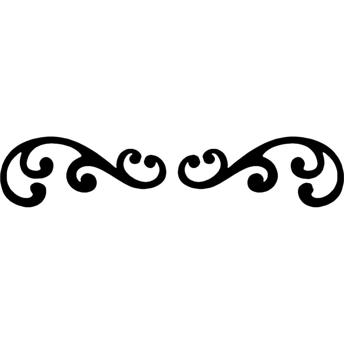 'Decorative Swirls' Reusable Stencils – Durable Decorative Templates for Painting and Spraying on Walls, Tiles, Wood, Fabric & Craft Projects (WS012987)