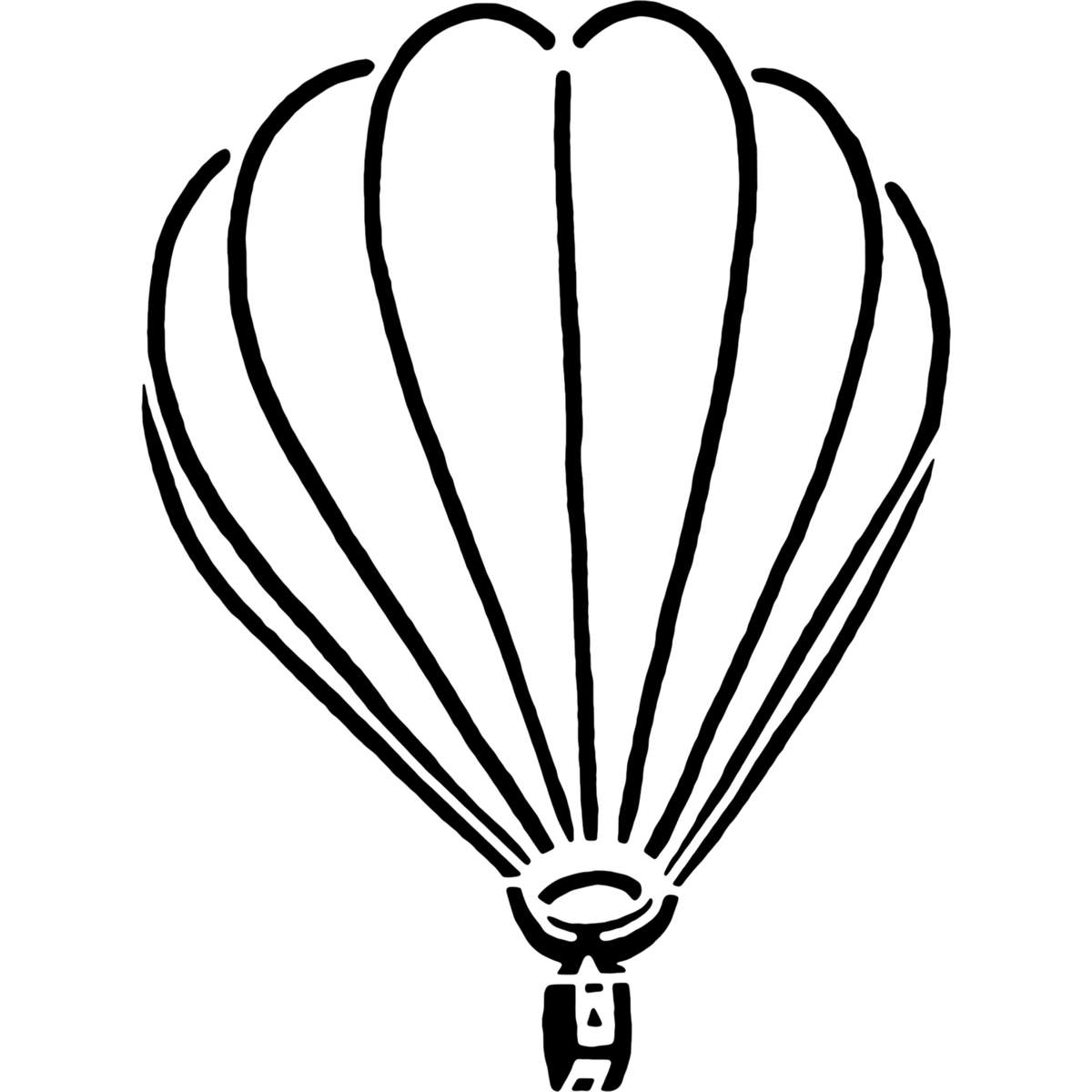 'Hot Air Balloon' Reusable Stencils – Durable Decorative Templates for Painting and Spraying on Walls, Tiles, Wood, Fabric & Craft Projects (WS016752)