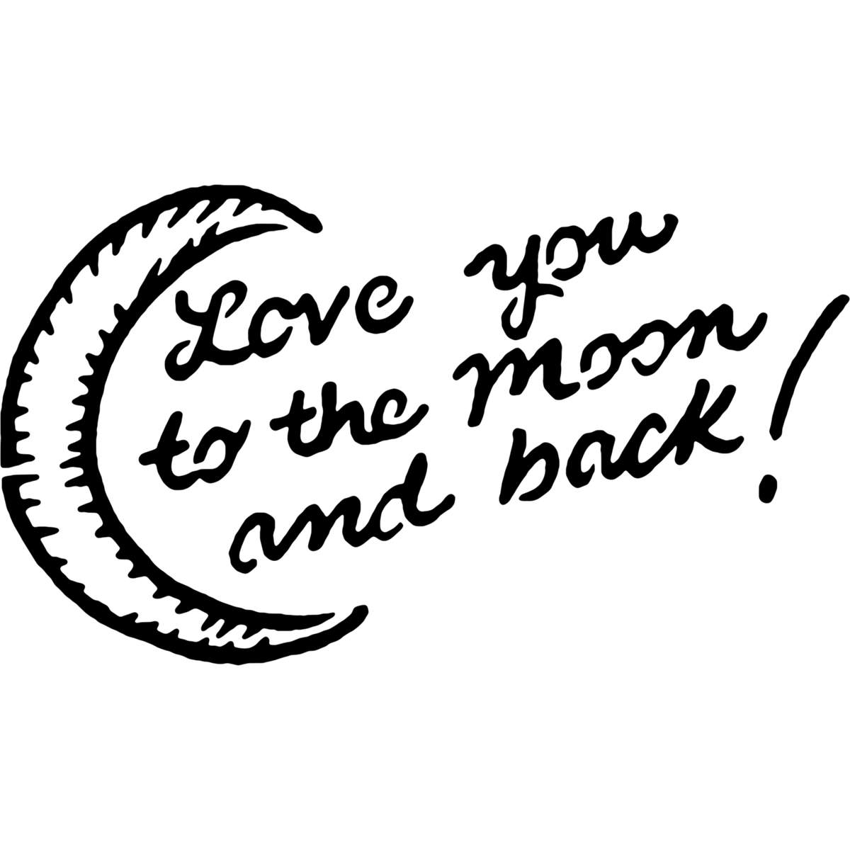 'To The Moon And Back' Reusable Stencils – Durable Decorative Templates for Painting and Spraying on Walls, Tiles, Wood, Fabric & Craft Projects (WS011046)