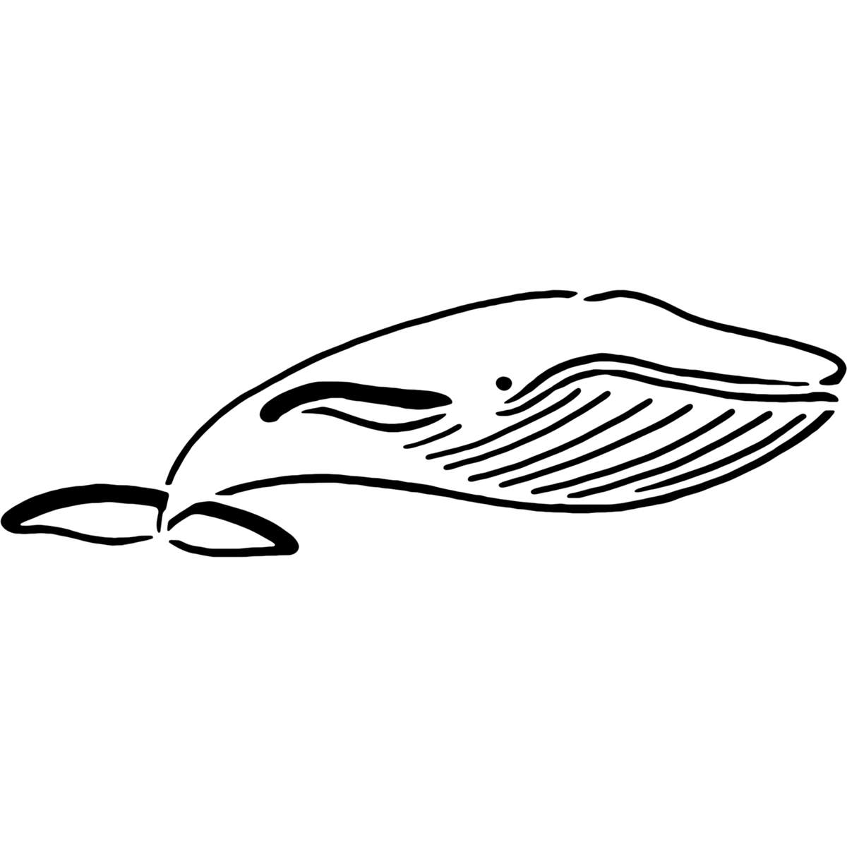 'Whale' Reusable Wall Stencil - XXL (A2) - Painting Template for Walls, Tiles, Wood, Fabric and Crafts (WS00030273)