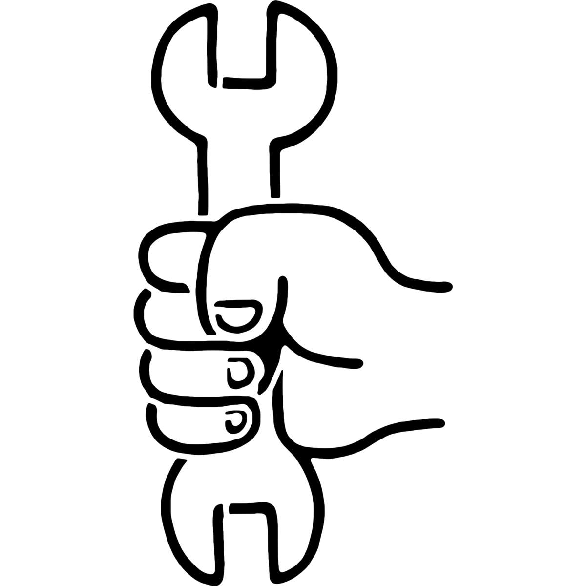 'Spanner Tool' Reusable Stencil – Durable Decorative Template for Painting and Spraying on Walls, Tiles, Wood, Fabric & Craft Projects - XXL (A2) (WS00031053)