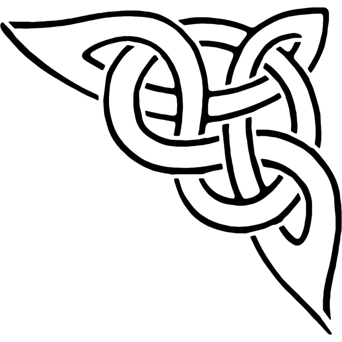 'Celtic Corner' Reusable Stencil – Durable Decorative Template for Painting and Spraying on Walls, Tiles, Wood, Fabric & Craft Projects - XXL (A2) (WS00032385)
