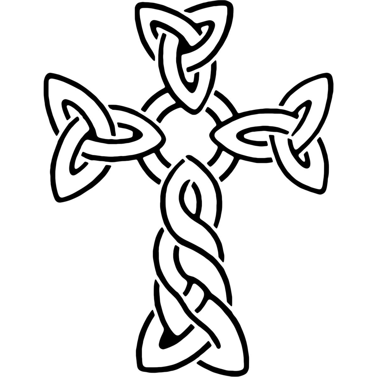 'Celtic Cross' Reusable Stencils – Durable Decorative Templates for Painting and Spraying on Walls, Tiles, Wood, Fabric & Craft Projects (WS019940)