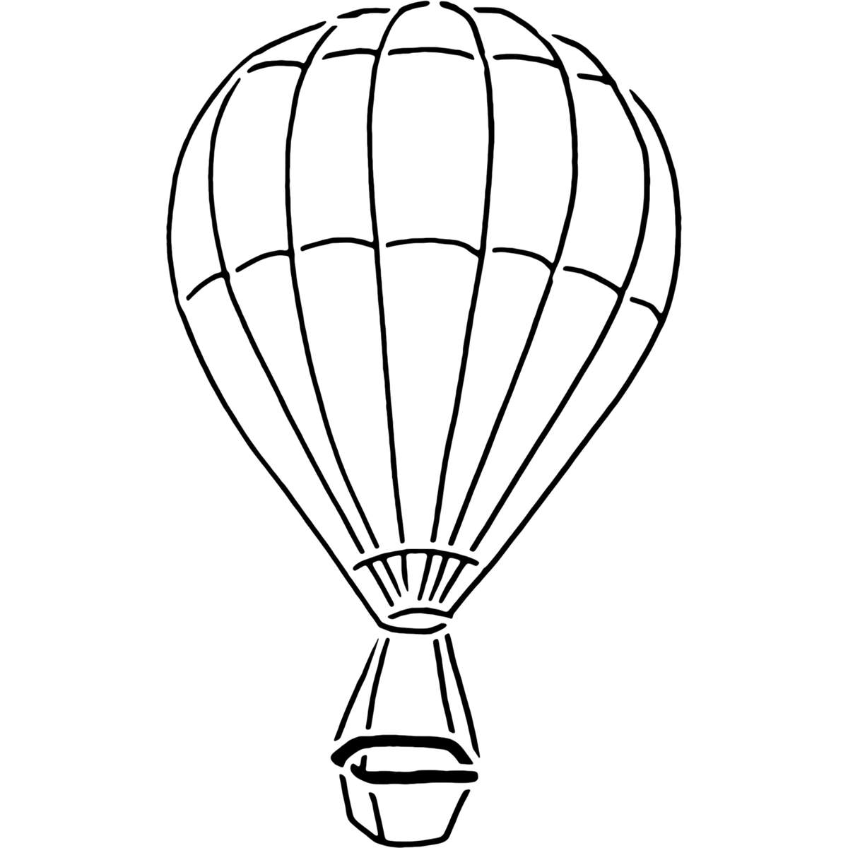 'Hot Air Balloon' Reusable Stencils – Durable Decorative Templates for Painting and Spraying on Walls, Tiles, Wood, Fabric & Craft Projects (WS022673)