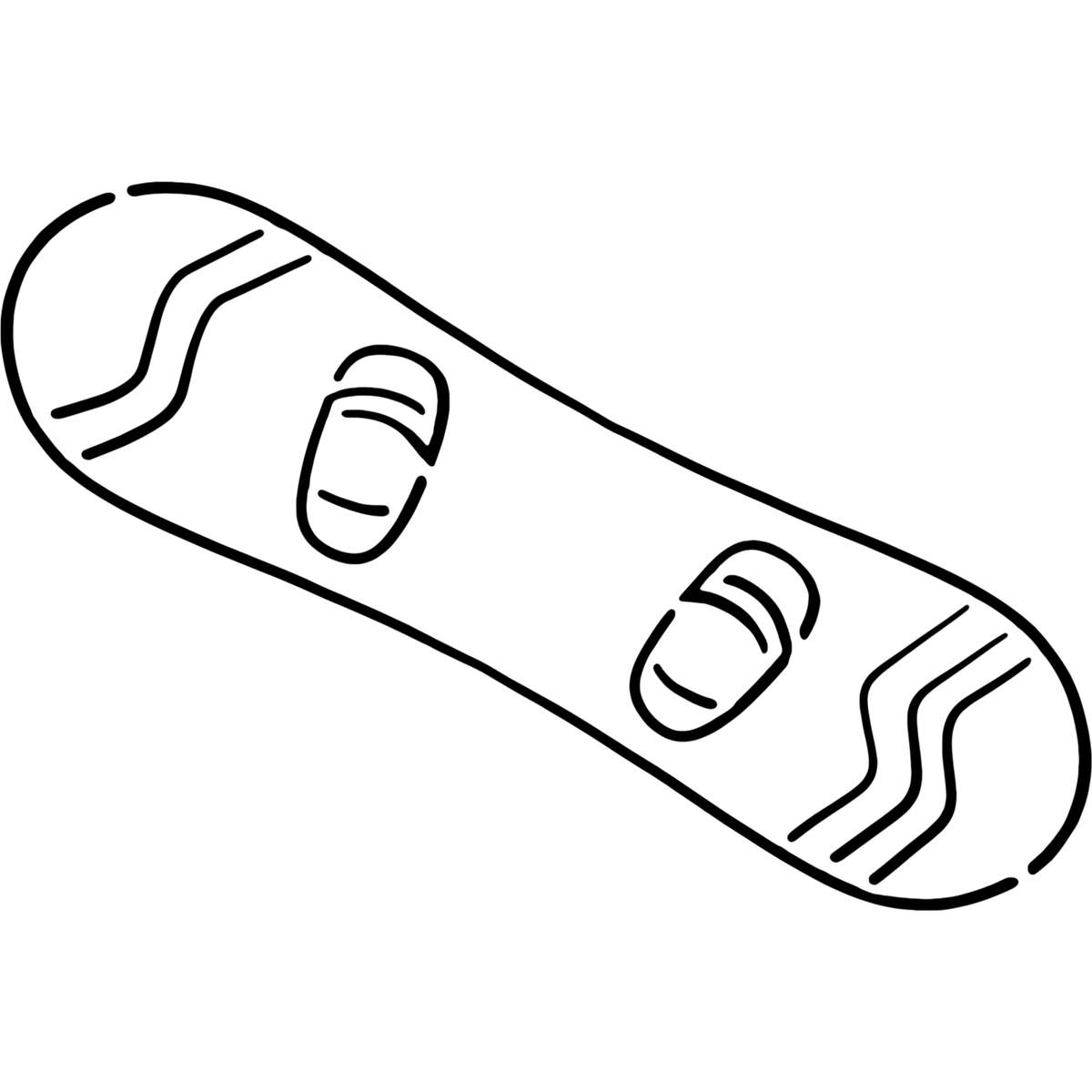 'Snowboard' Reusable Stencils – Durable Decorative Templates for Painting and Spraying on Walls, Tiles, Wood, Fabric & Craft Projects (WS023951)