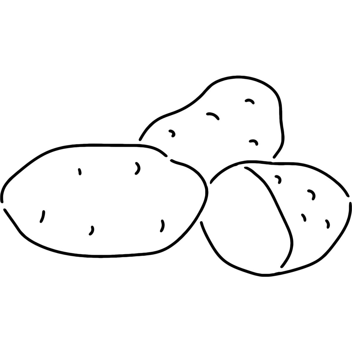 'Potatoes' Reusable Stencils – Durable Decorative Templates for Painting and Spraying on Walls, Tiles, Wood, Fabric & Craft Projects (WS025686)