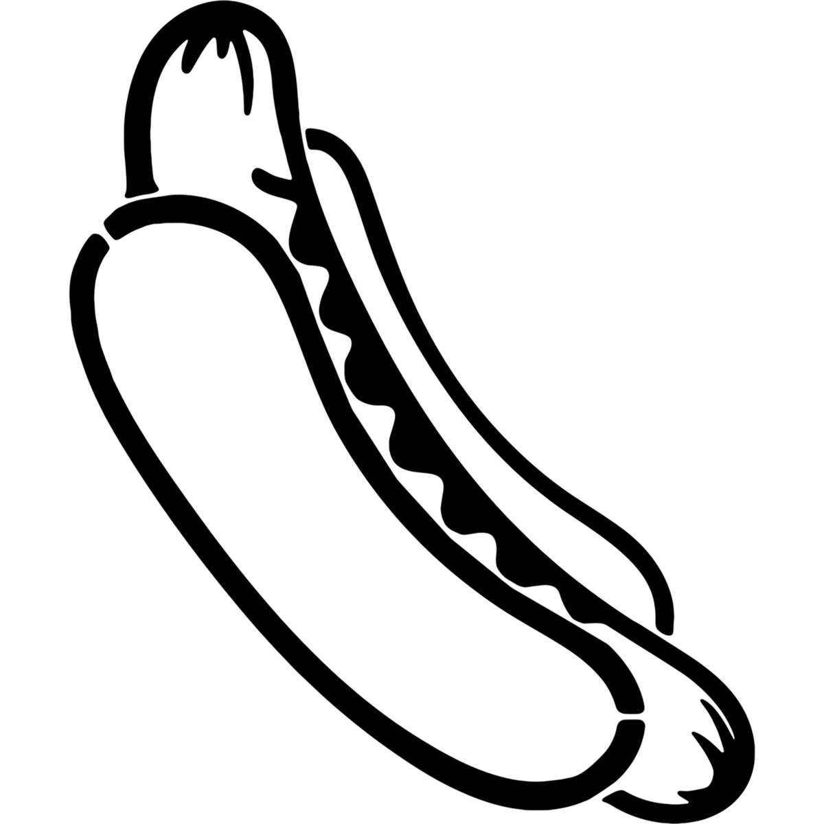 'Hot Dog' Reusable Stencil – Durable Decorative Template for Painting and Spraying on Walls, Tiles, Wood, Fabric & Craft Projects - XXL (A2) (WS00043475)