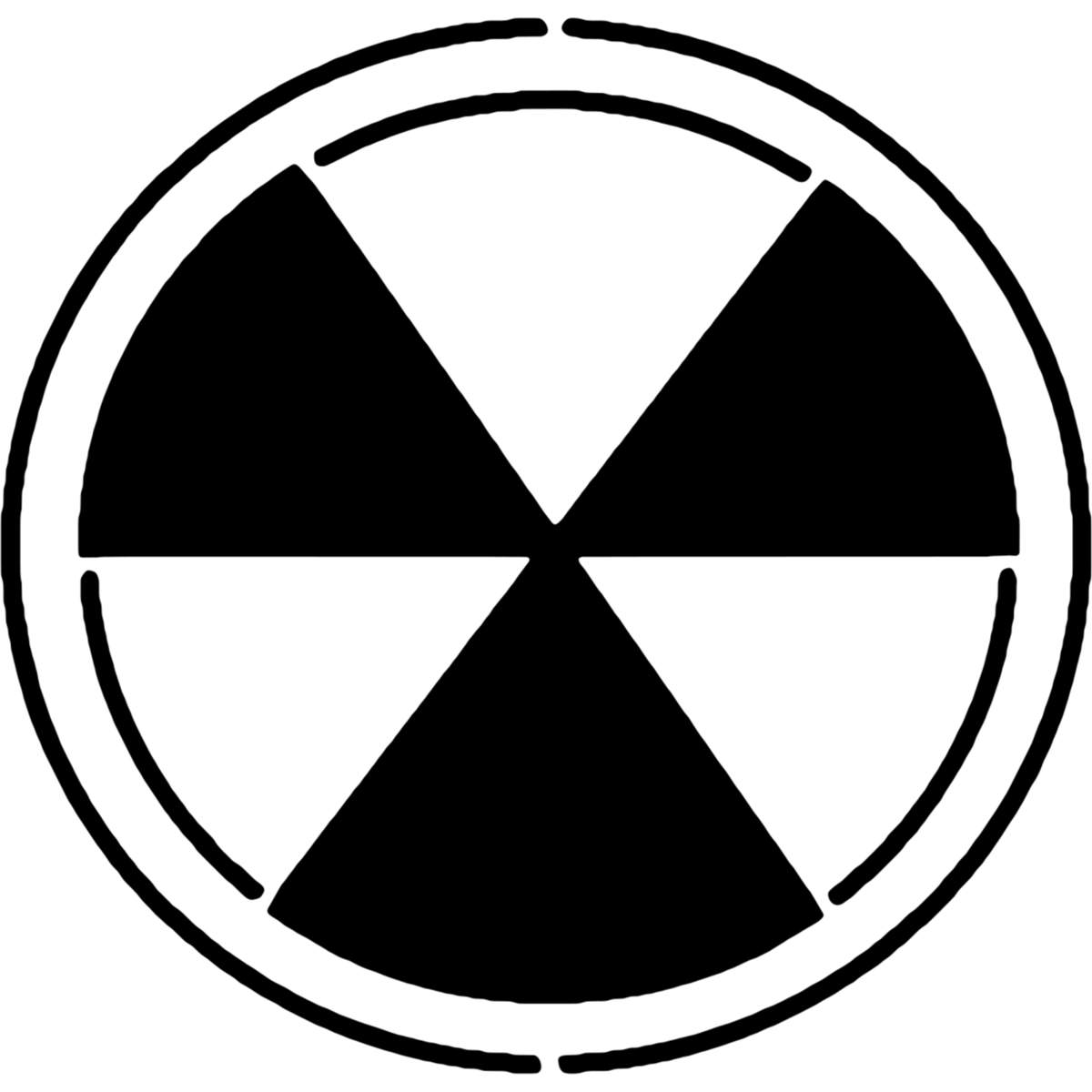 'Radioactive Symbol' Reusable Stencils – Durable Decorative Templates for Painting and Spraying on Walls, Tiles, Wood, Fabric & Craft Projects (WS030075)