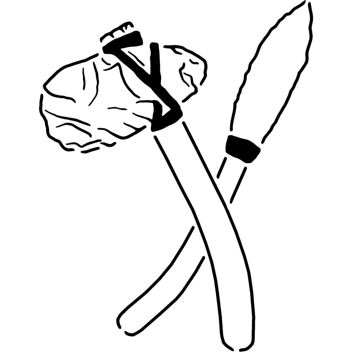 'Stone Age Tools' Reusable Stencil – Durable Decorative Template for Painting and Spraying on Walls, Tiles, Wood, Fabric & Craft Projects - XXL (A2) (WS00047534)