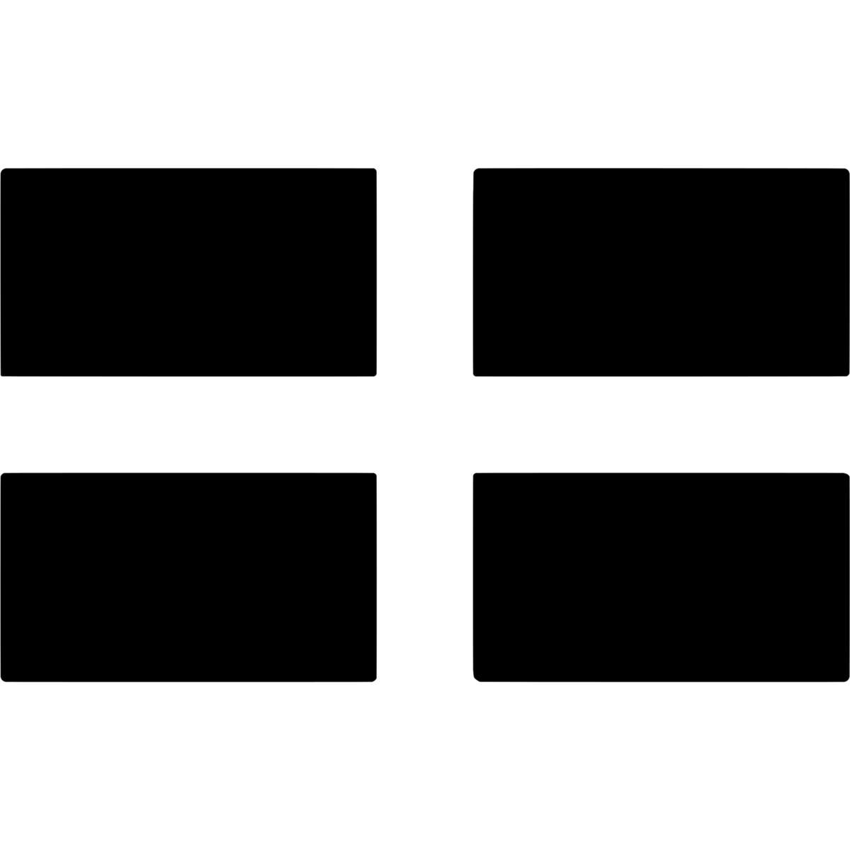 'Flag Of Cornwall' Reusable Wall Stencil - Decorative Template for Walls, Tiles, Wood, Fabric and Crafts (WS032260)