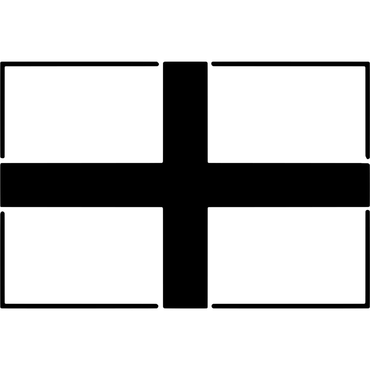 'St. George Flag' Reusable Wall Stencil - Decorative Template for Walls, Tiles, Wood, Fabric and Crafts (WS032267)