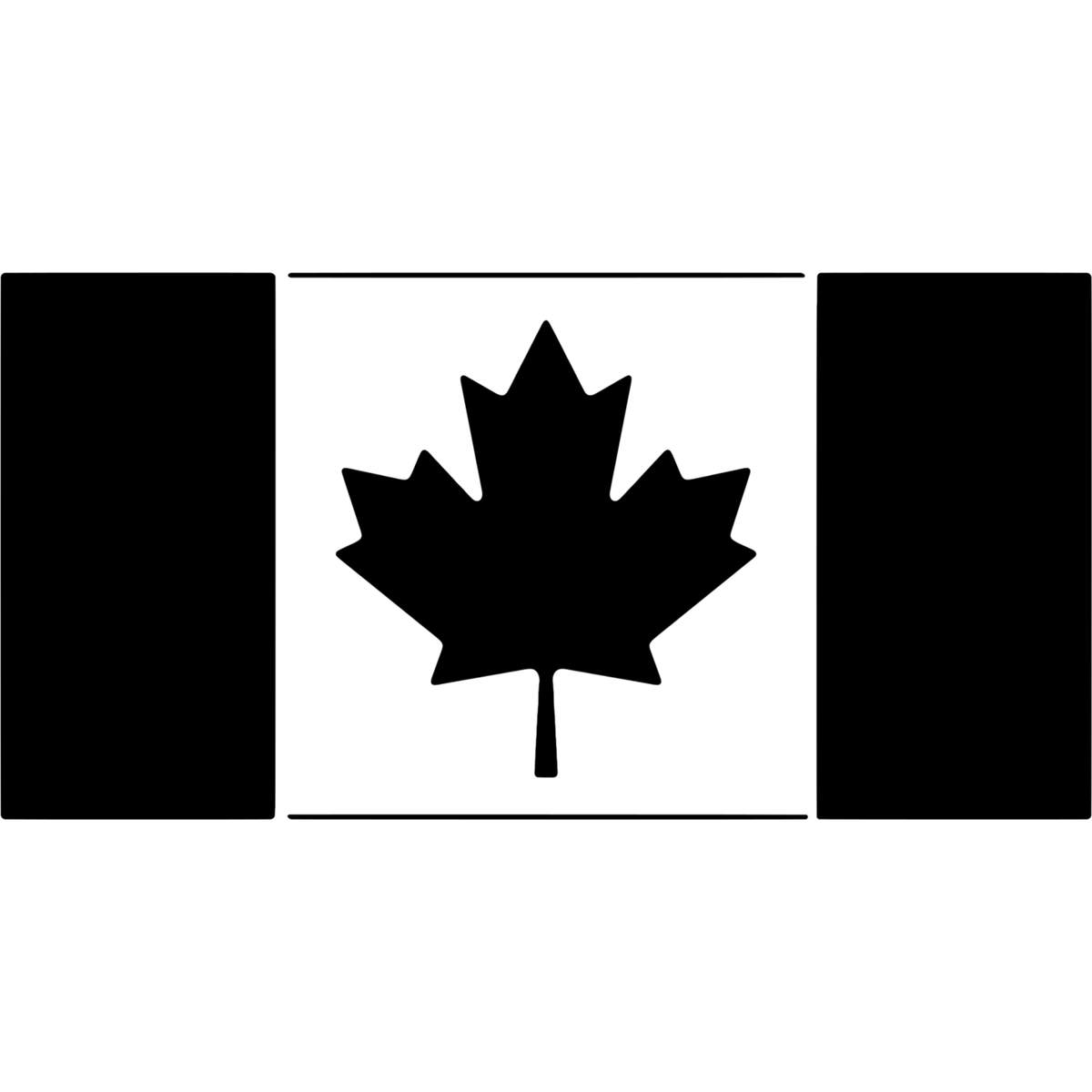 'Canadian Flag' Reusable Wall Stencil - XXL (A2) - Painting Template for Walls, Tiles, Wood, Fabric and Crafts (WS00050953)