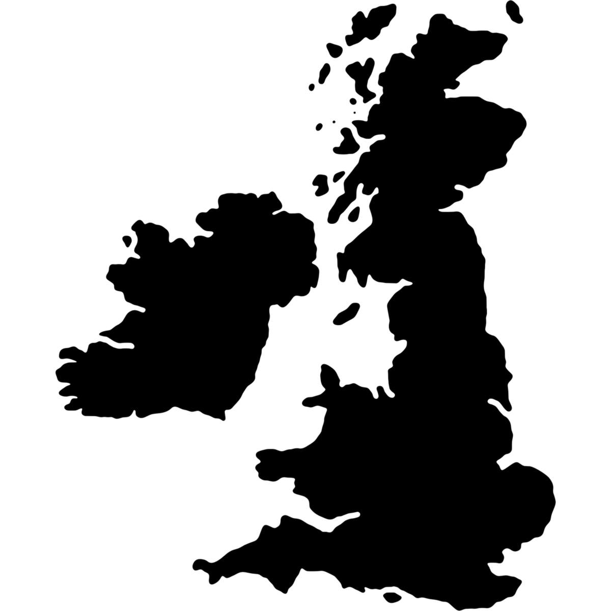 'Great Britain' Reusable Wall Stencil - Decorative Template for Walls, Tiles, Wood, Fabric and Crafts (WS034752)