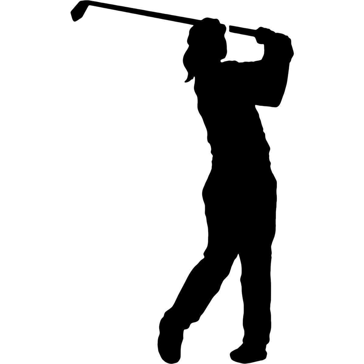'Golf Lady' Reusable Wall Stencil - XXL (A2) - Painting Template for Walls, Tiles, Wood, Fabric and Crafts (WS00074632)