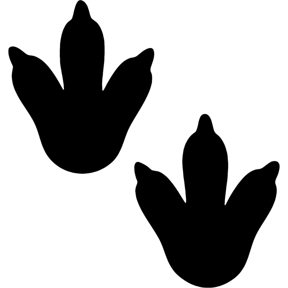 'Dinosaur Foot Prints' Reusable Stencils – Durable Decorative Templates for Painting and Spraying on Walls, Tiles, Wood, Fabric & Craft Projects (WS055585)