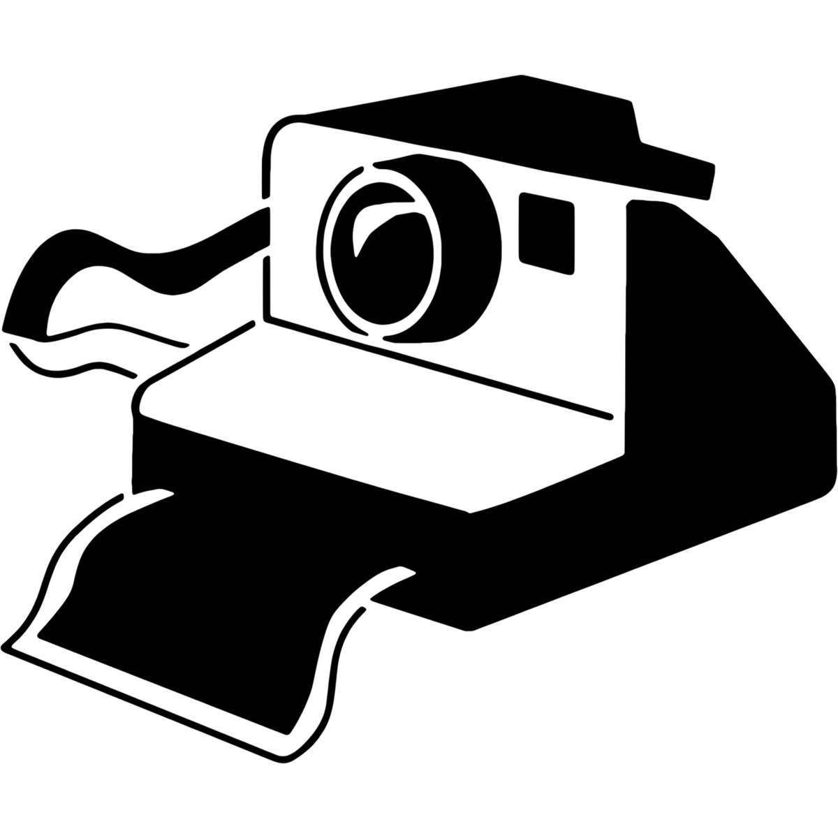 'Retro Vintage Camera' Reusable Wall Stencil - Decorative Template for Walls, Tiles, Wood, Fabric and Crafts (WS058018)