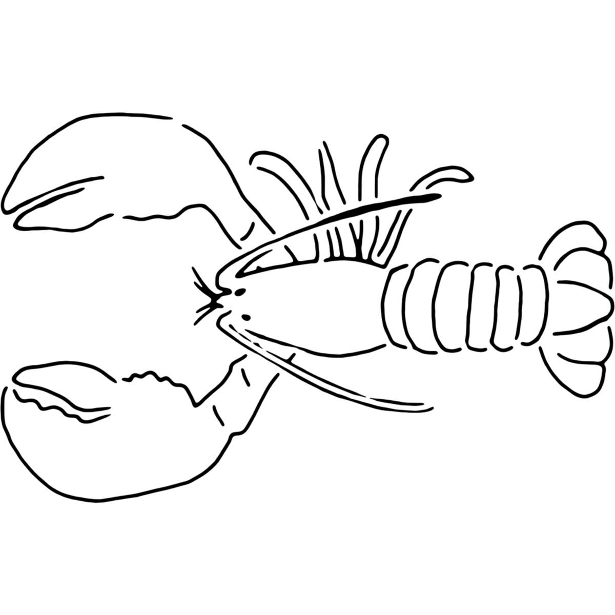 'Lobster' Reusable Wall Stencil - XL (A3) - Painting Template for Walls, Tiles, Wood, Fabric and Crafts (WS00036362)