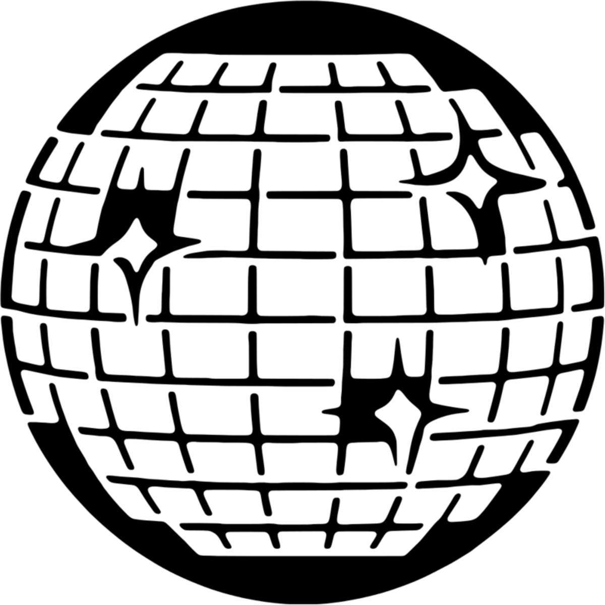 'Disco Ball' Reusable Wall Stencil - XL (A3) - Painting Template for Walls, Tiles, Wood, Fabric and Crafts (WS00081083)