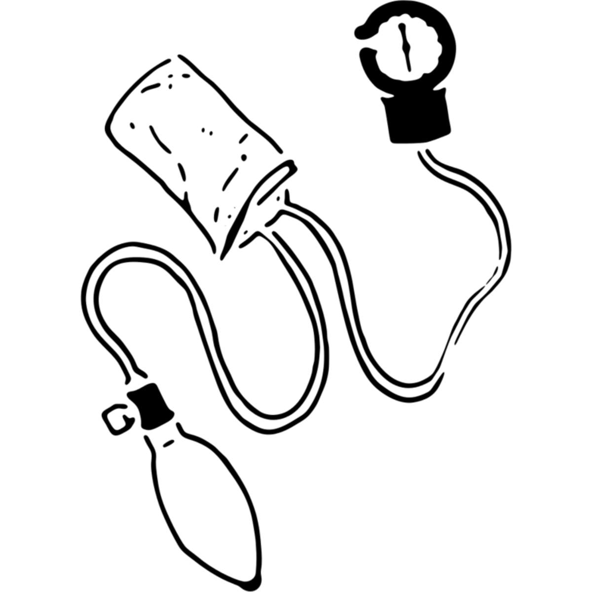 'Blood Pressure Monitor' Reusable Stencil – Durable Decorative Template for Painting and Spraying on Walls, Tiles, Wood, Fabric & Craft Projects - L (A4) (WS00014893)