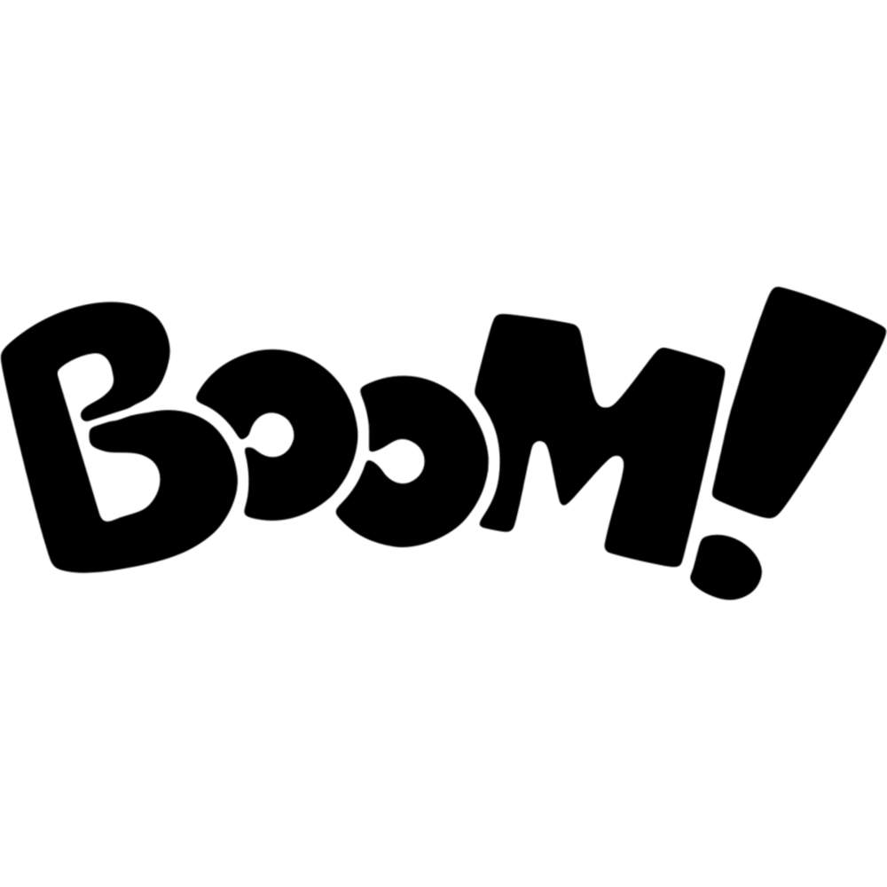 A4 'Boom Text' Wall Stencil / Template (WS00028911)
