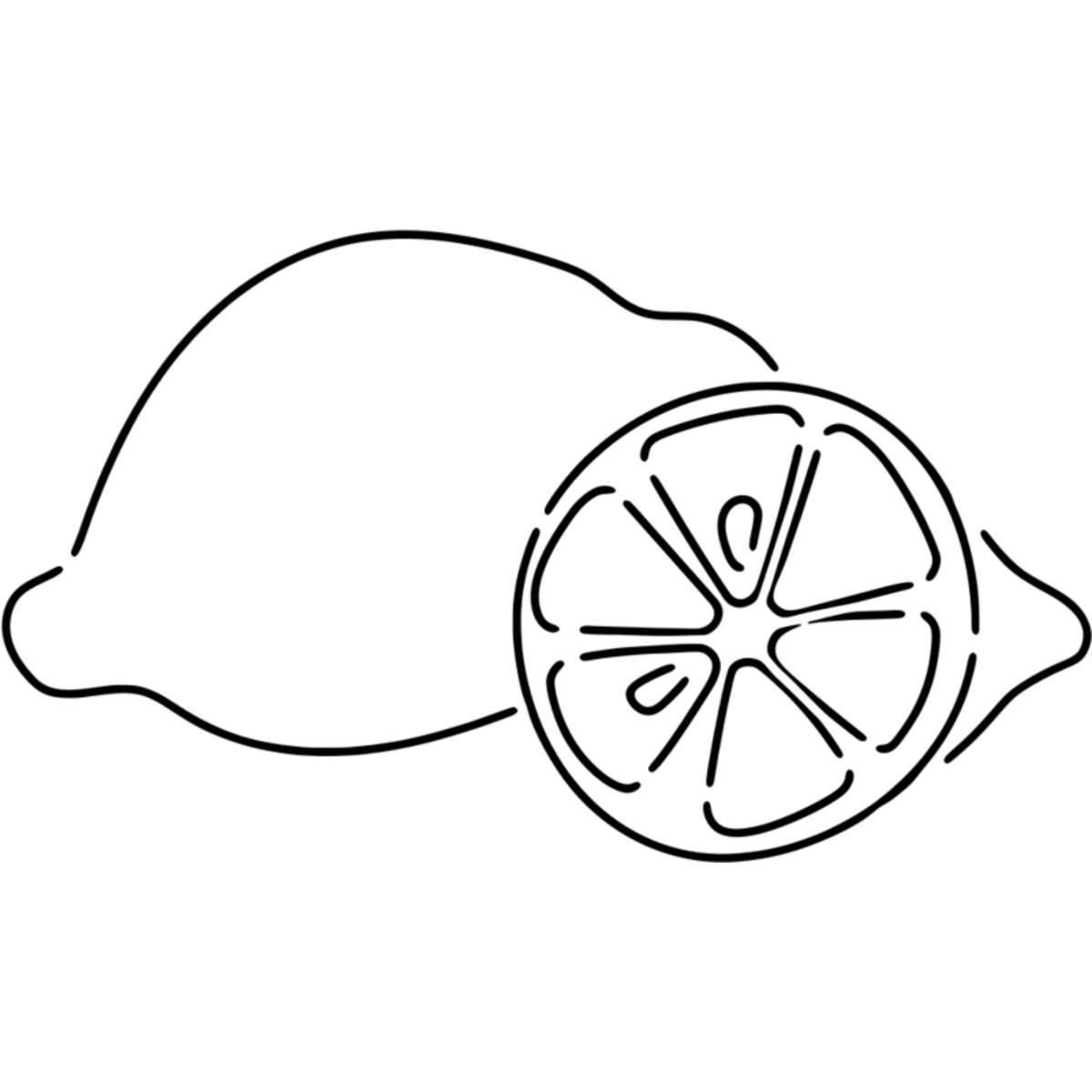 'Lemon & Lime' Reusable Stencil – Durable Decorative Template for Painting and Spraying on Walls, Tiles, Wood, Fabric & Craft Projects - L (A4) (WS00041669)