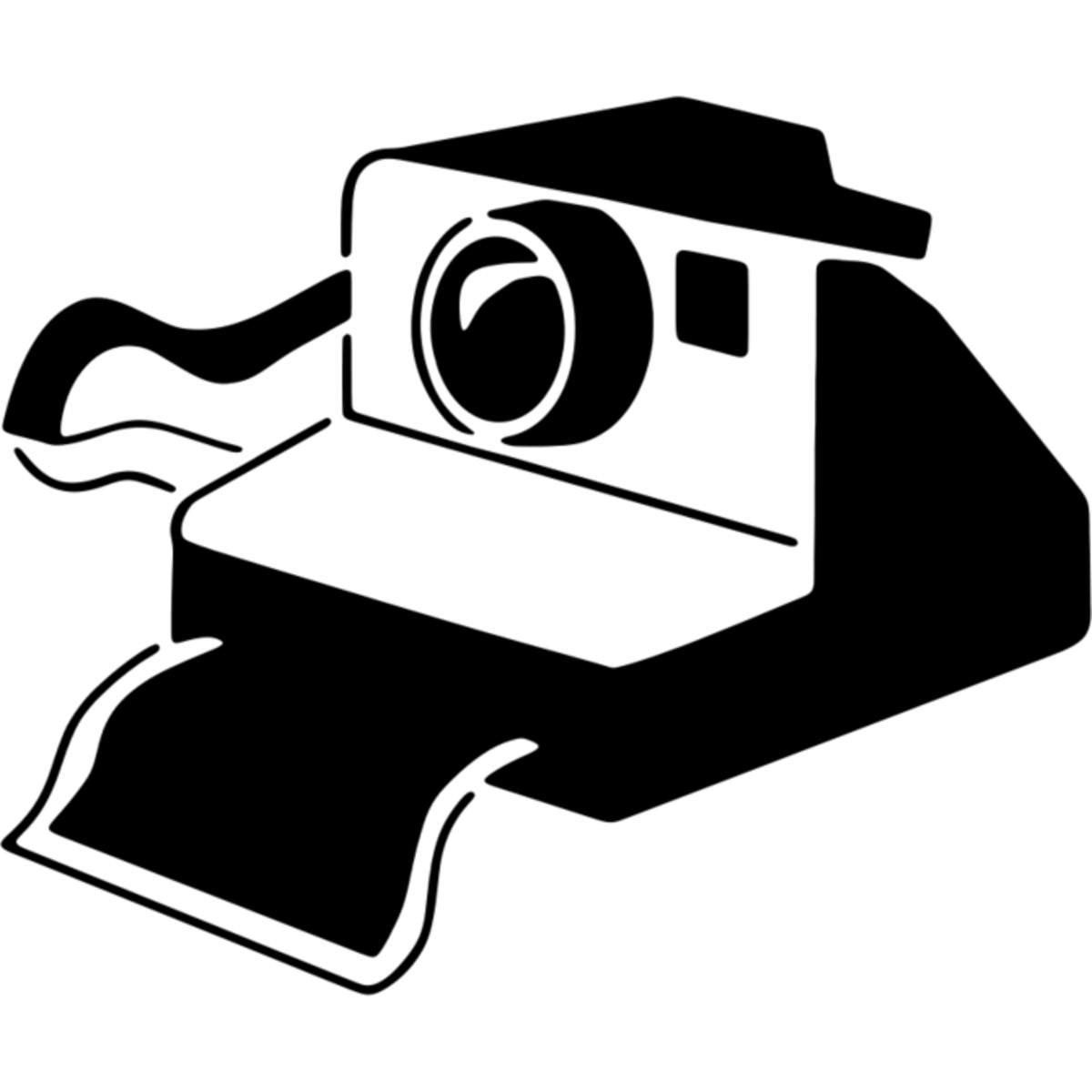 'Retro Vintage Camera' Reusable Wall Stencil - L (A4) - Painting Template for Walls, Tiles, Wood, Fabric and Crafts (WS00063579)