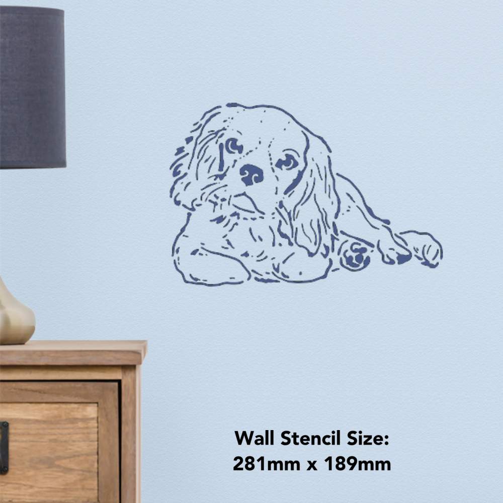'Cavalier King Charles Spaniel' Wall Stencils / Templates (WS030981) - Picture 4 of 6