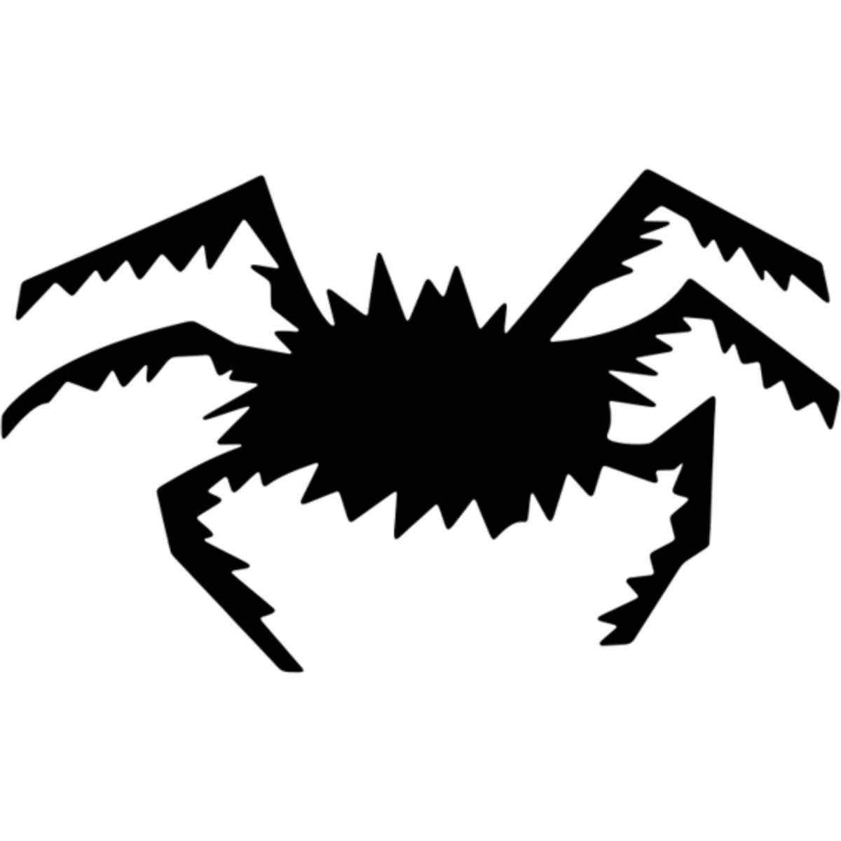 'Halloween Spider' Reusable Stencil – Durable Decorative Template for Painting and Spraying on Walls, Tiles, Wood, Fabric & Craft Projects - M (A5) (WS00002344)