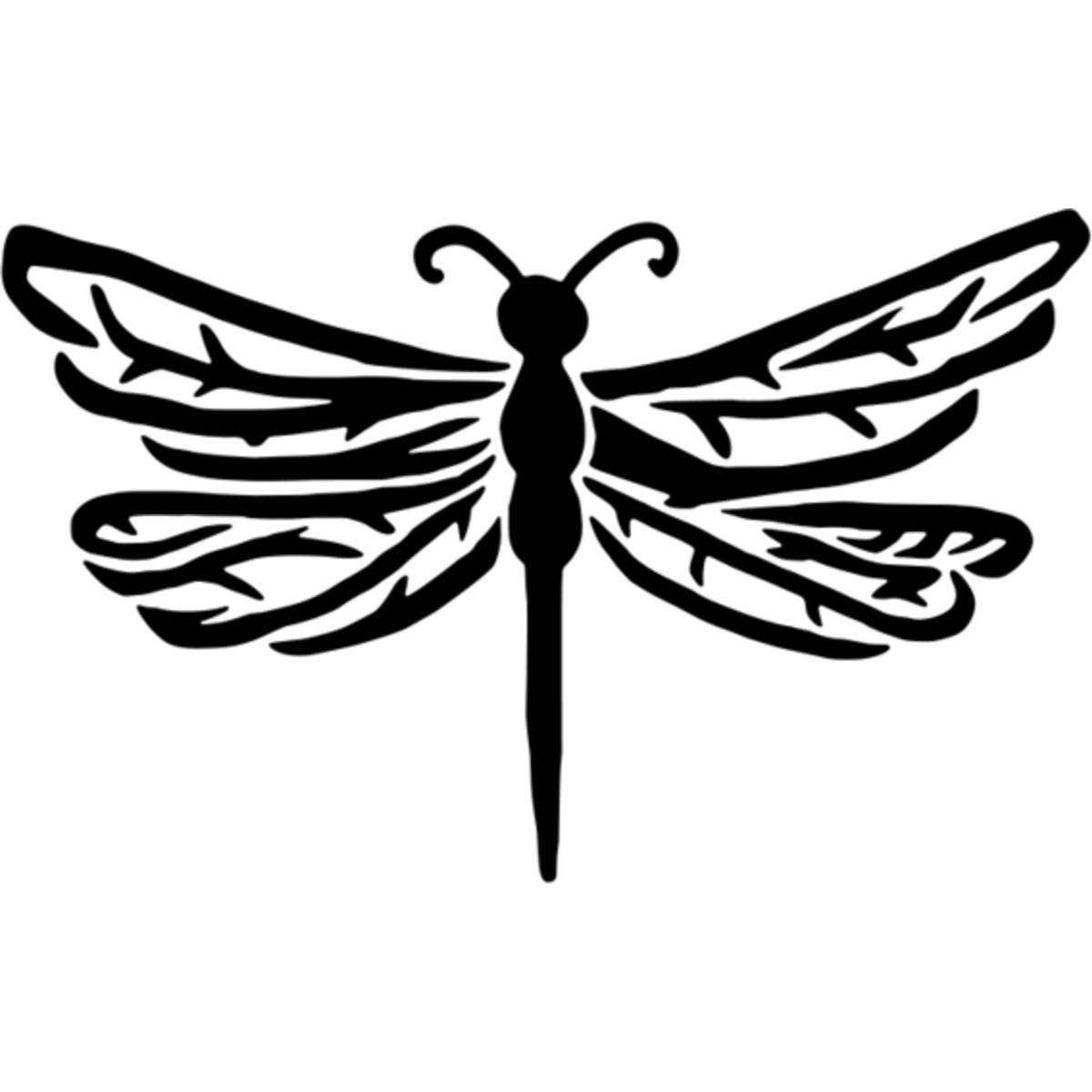 'Dragonfly' Reusable Wall Stencil - M (A5) - Painting Template for Walls, Tiles, Wood, Fabric and Crafts (WS00010595)