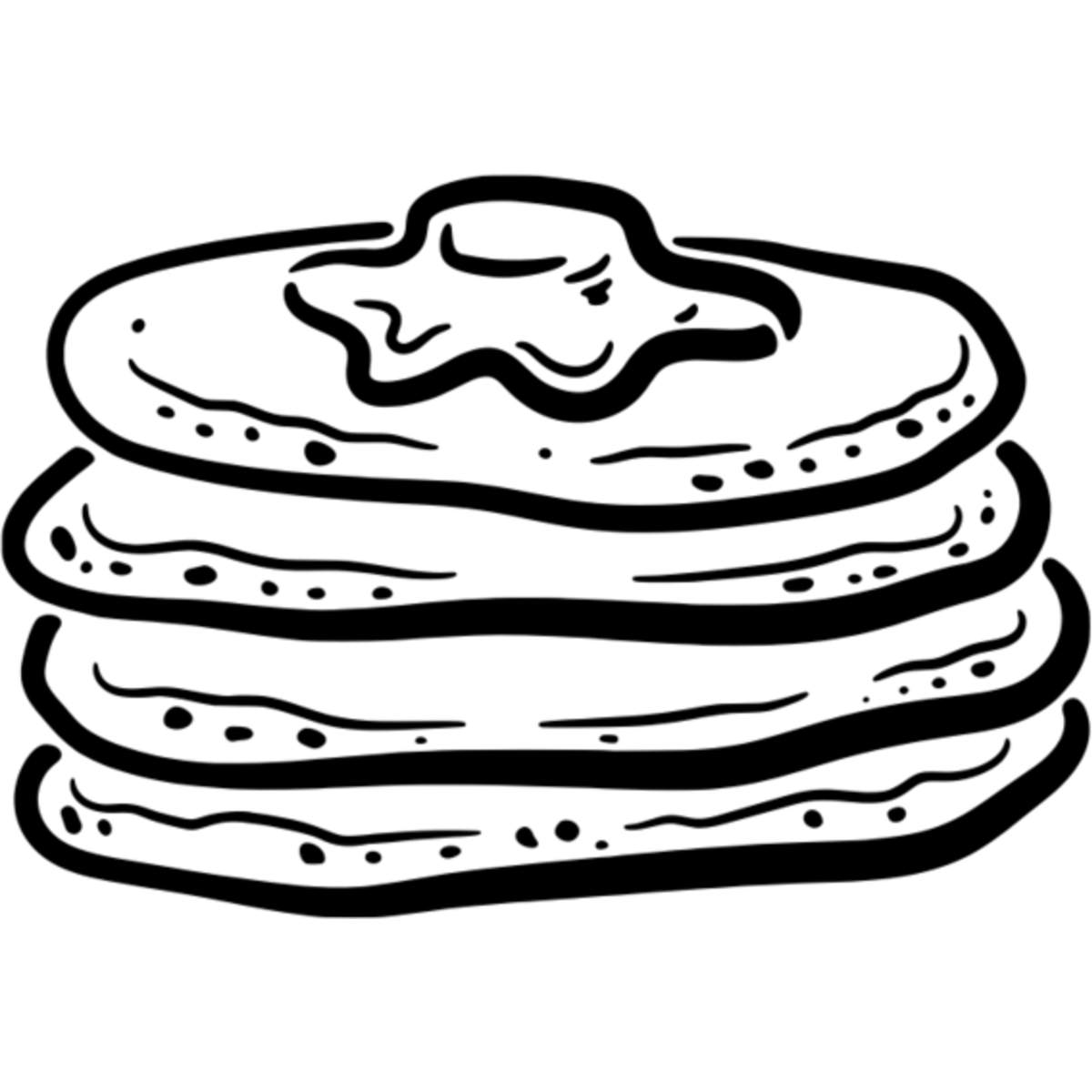 'Pancakes' Reusable Stencil – Durable Decorative Template for Painting and Spraying on Walls, Tiles, Wood, Fabric & Craft Projects - M (A5) (WS00011204)