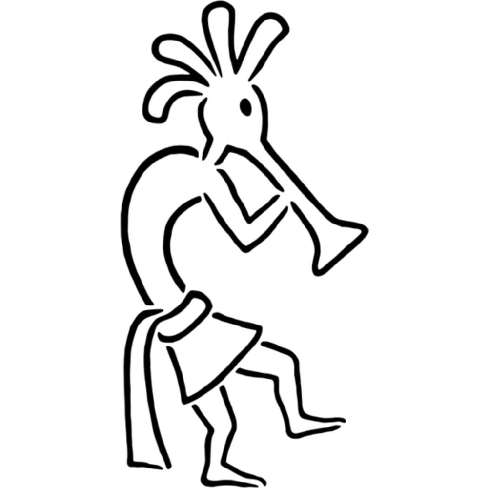 'Kokopelli' Wall Stencils / Templates (WS009252)