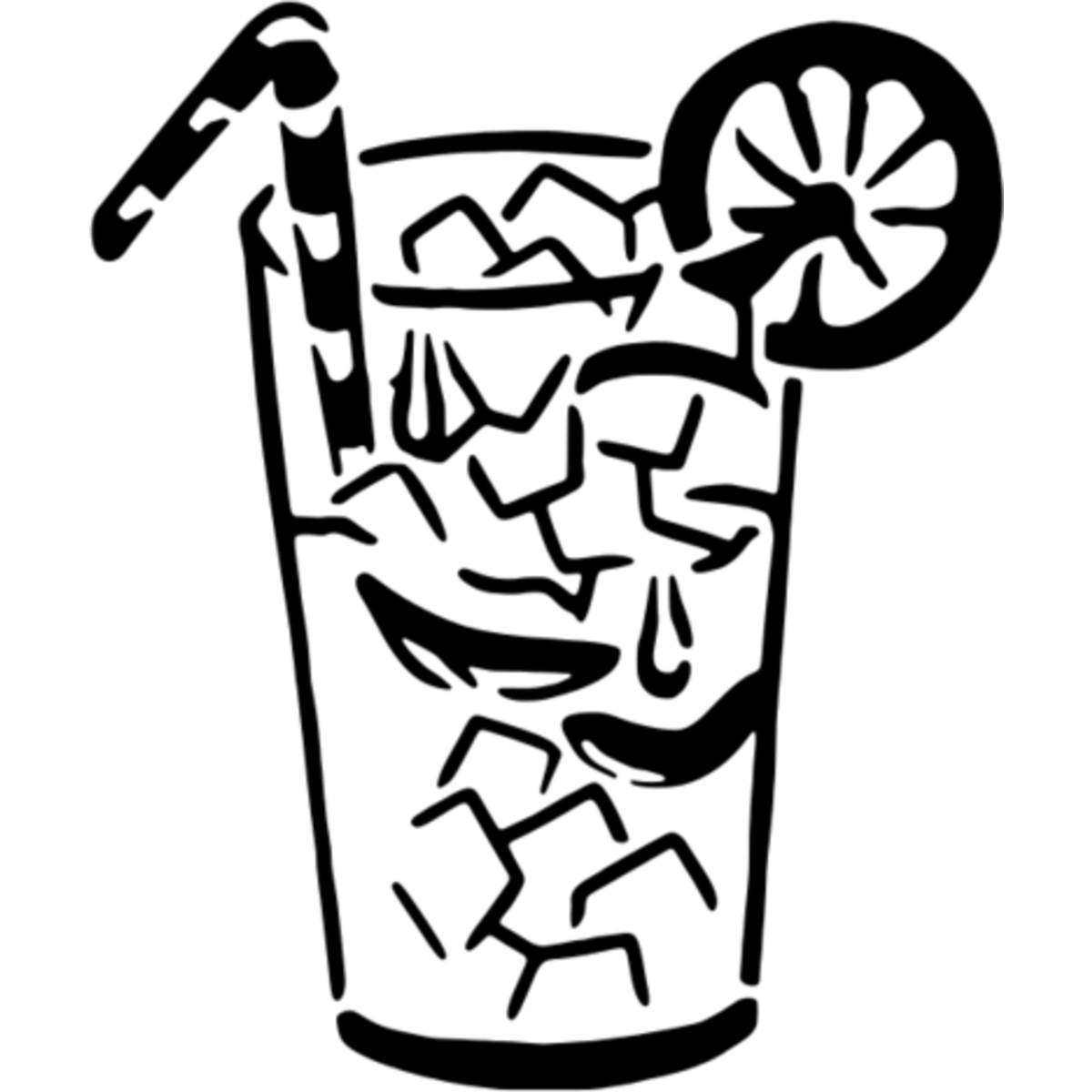 'Lemonade' Reusable Stencil – Durable Decorative Template for Painting and Spraying on Walls, Tiles, Wood, Fabric & Craft Projects - M (A5) (WS00013052)