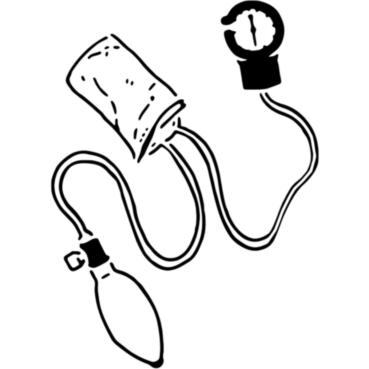 'Blood Pressure Monitor' Reusable Stencil – Durable Decorative Template for Painting and Spraying on Walls, Tiles, Wood, Fabric & Craft Projects - M (A5) (WS00014894)