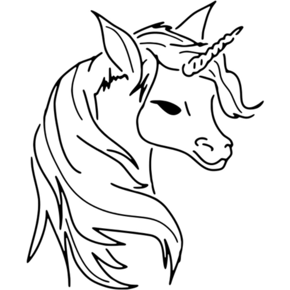 products a5 beautiful unicorn wall stencil template ws00020664