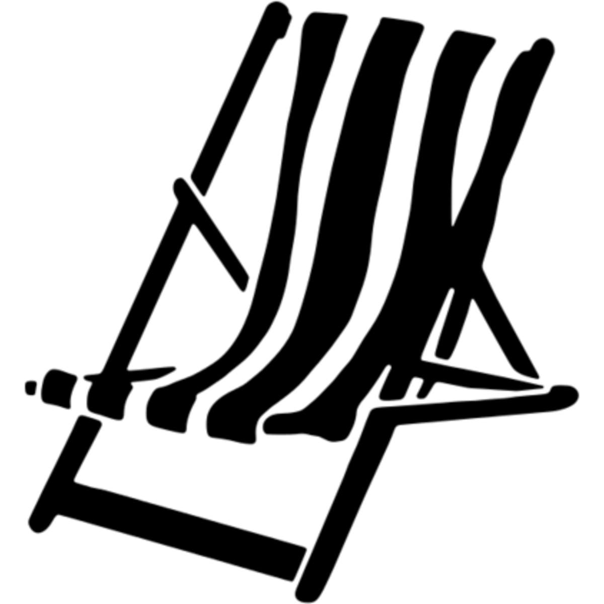 'Deck Chair' Reusable Stencil – Durable Decorative Template for Painting and Spraying on Walls, Tiles, Wood, Fabric & Craft Projects - M (A5) (WS00026808)