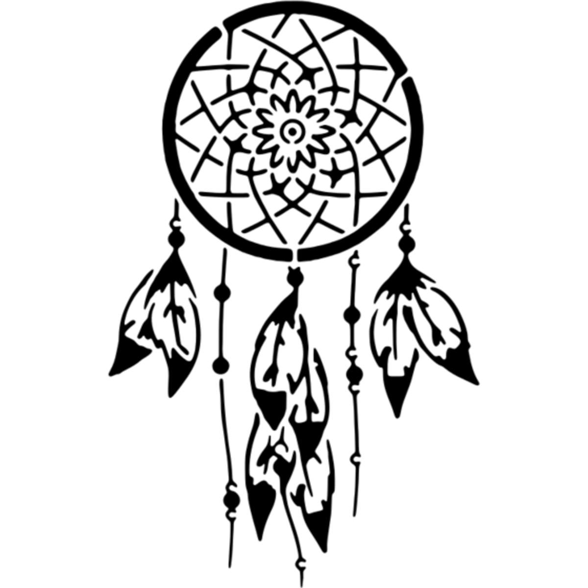 'Dreamcatcher' Reusable Stencil – Durable Decorative Template for Painting and Spraying on Walls, Tiles, Wood, Fabric & Craft Projects - M (A5) (WS00027708)