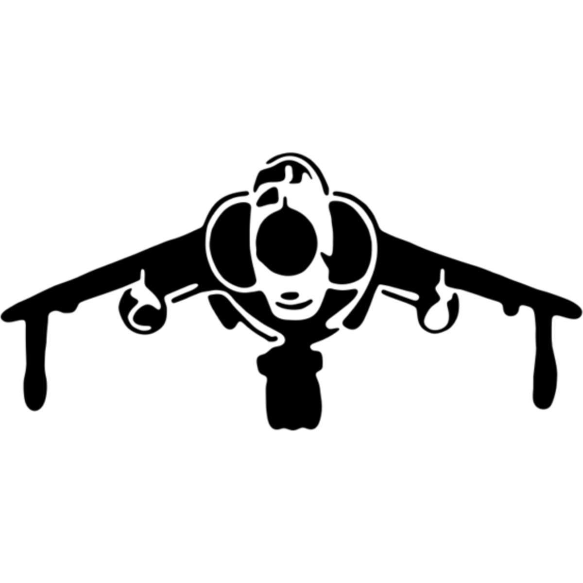 'Jet Plane' Reusable Stencil – Durable Decorative Template for Painting and Spraying on Walls, Tiles, Wood, Fabric & Craft Projects - M (A5) (WS00030028)