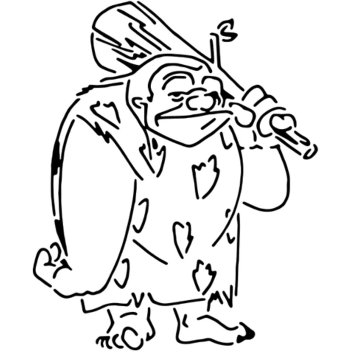 'Cave Man' Reusable Stencil – Durable Decorative Template for Painting and Spraying on Walls, Tiles, Wood, Fabric & Craft Projects - M (A5) (WS00033208)