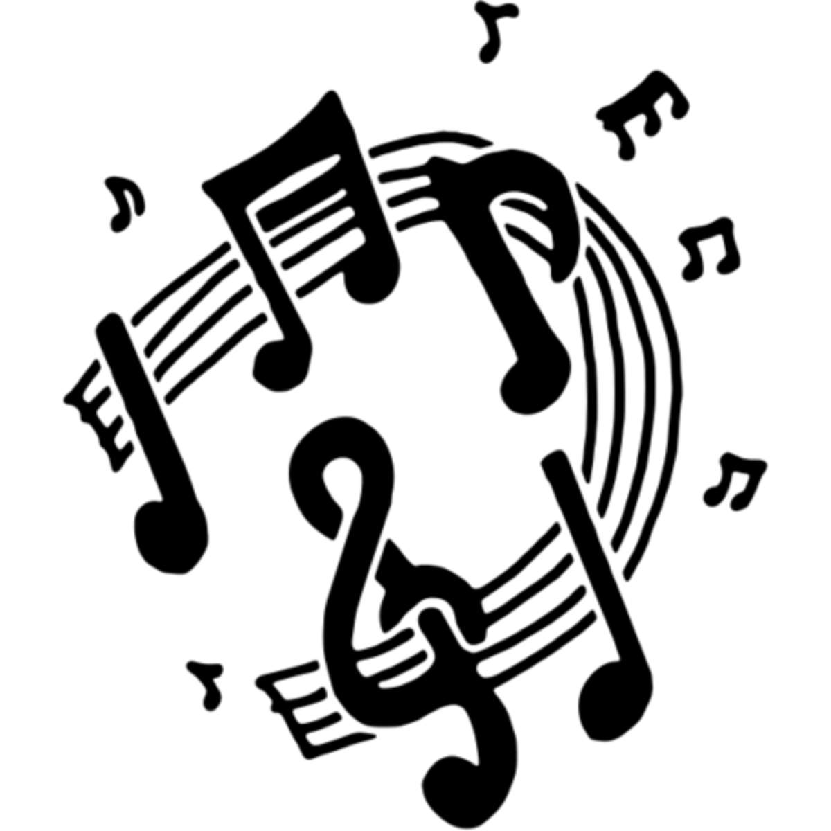 'Music Icons' Reusable Stencil – Durable Decorative Template for Painting and Spraying on Walls, Tiles, Wood, Fabric & Craft Projects - M (A5) (WS00035940)