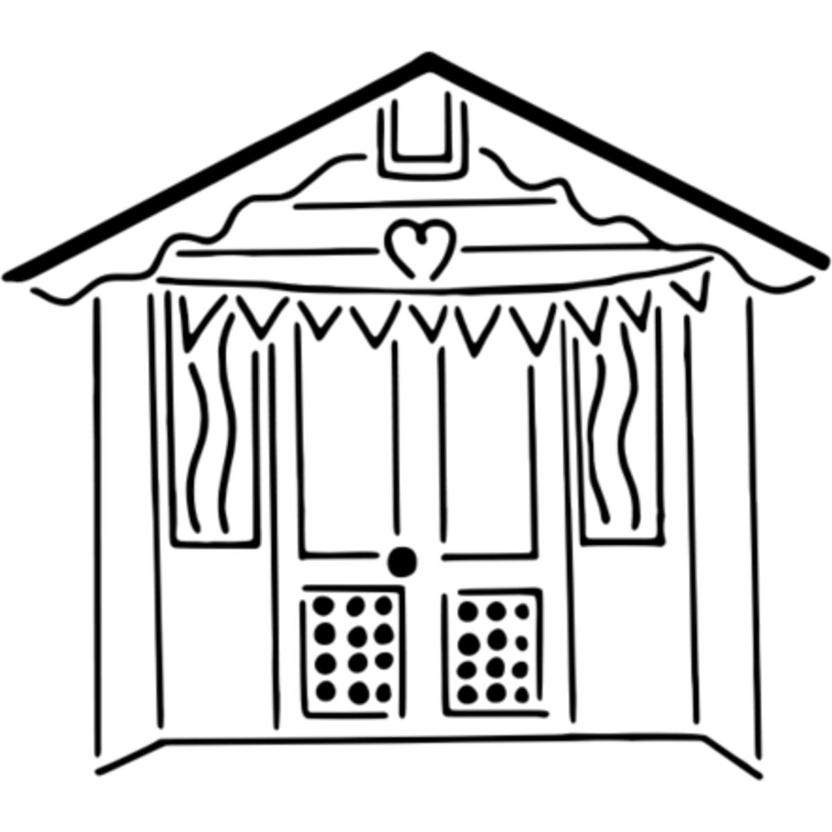 'Beach Hut' Reusable Stencil – Durable Decorative Template for Painting and Spraying on Walls, Tiles, Wood, Fabric & Craft Projects - M (A5) (WS00039734)