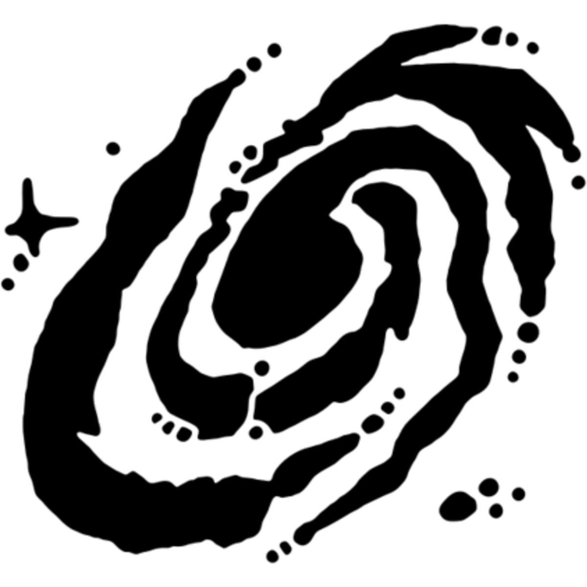 'Galaxy' Reusable Stencil – Durable Decorative Template for Painting and Spraying on Walls, Tiles, Wood, Fabric & Craft Projects - M (A5) (WS00043222)