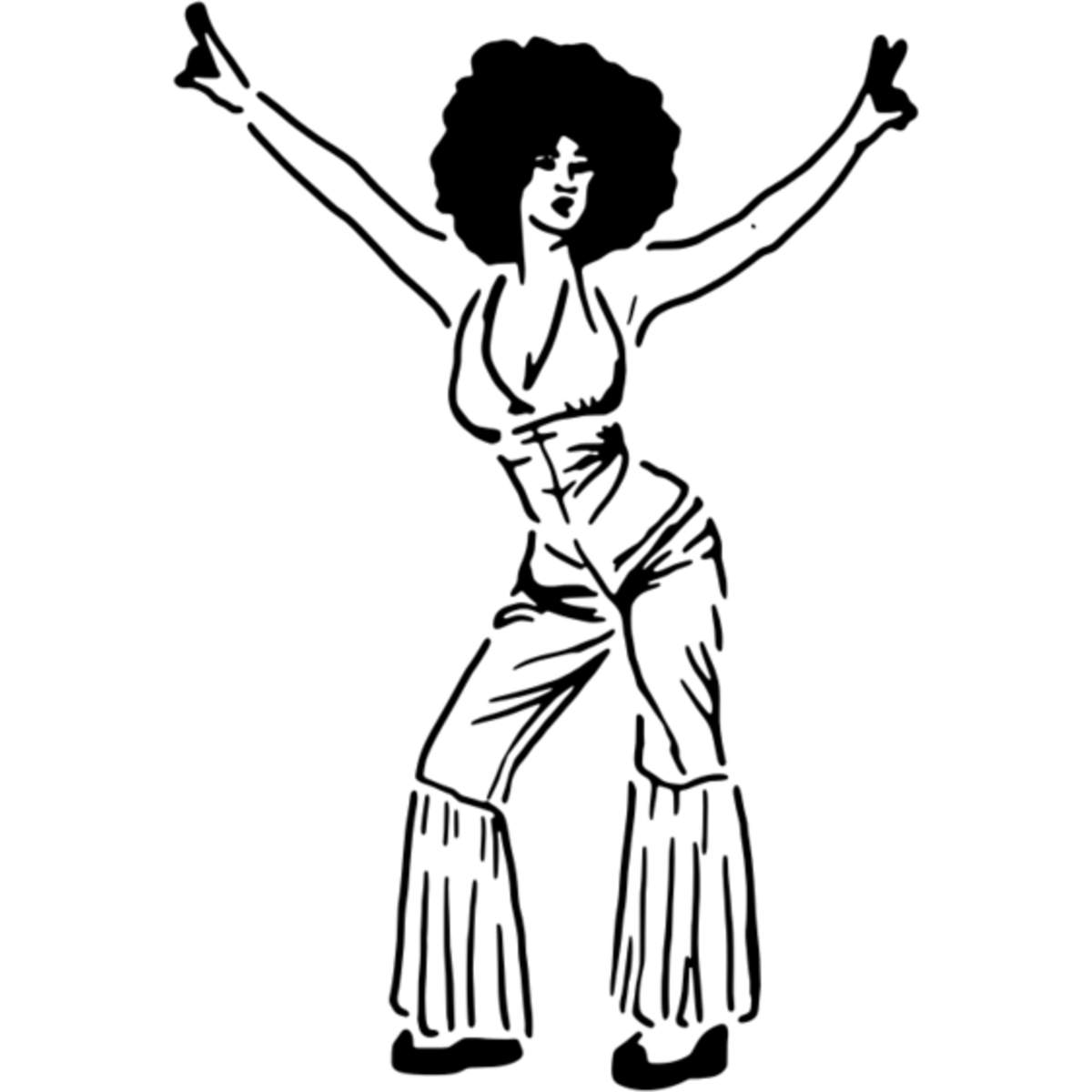 'Disco Dancer' Reusable Wall Stencil - M (A5) - Painting Template for Walls, Tiles, Wood, Fabric and Crafts (WS00047941)