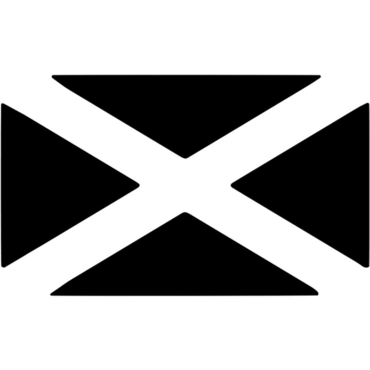 'Scottish Flag' Reusable Wall Stencil - M (A5) - Painting Template for Walls, Tiles, Wood, Fabric and Crafts (WS00050459)